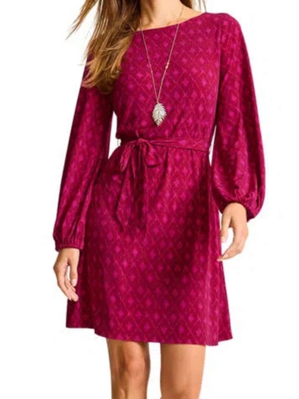 NWOT Tommy Bahama Diamond Cay Long-Sleeve Mini-Dress Tie-Waist